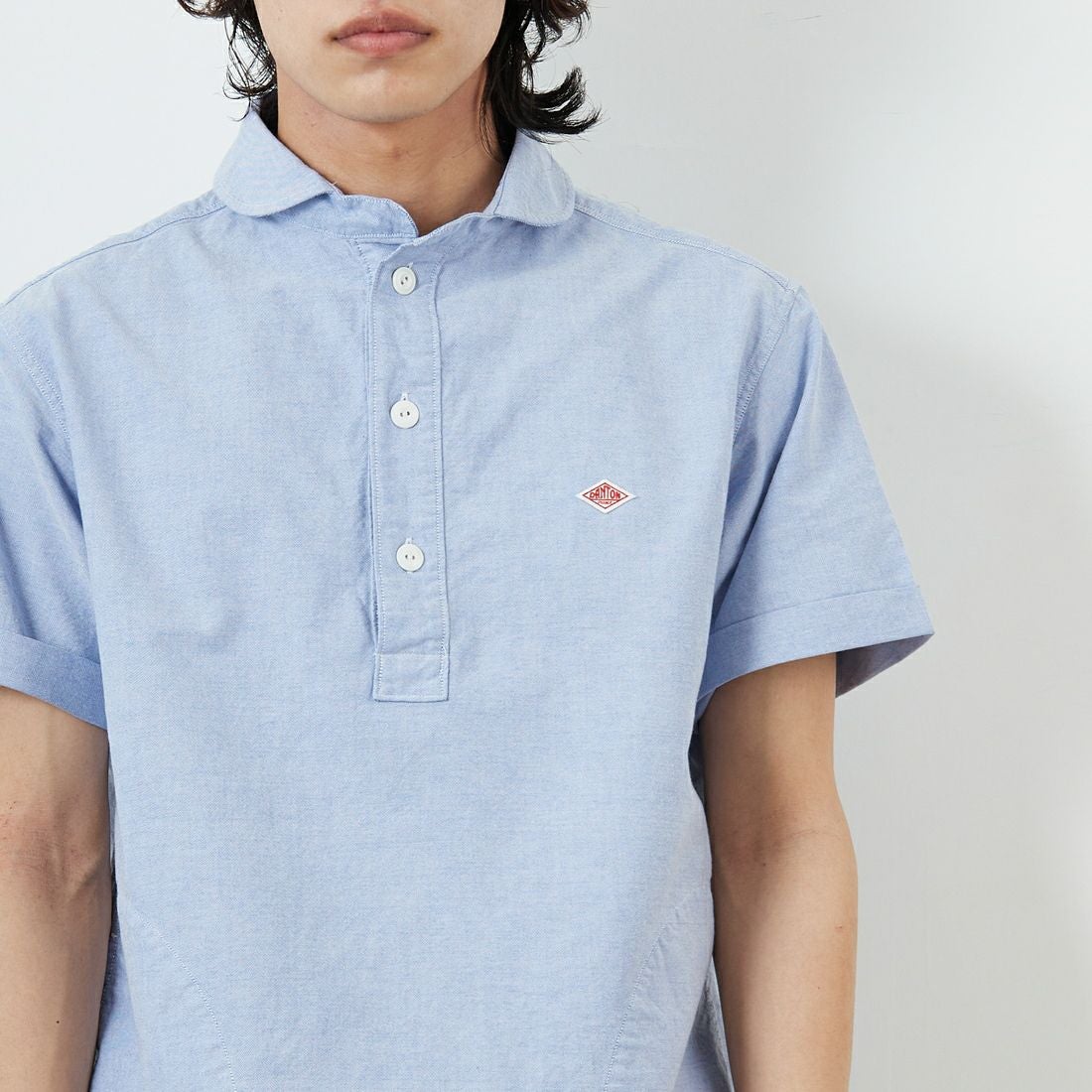 DANTON [ダントン] ラウンドカラー プルオーバーシャツ [DT-B0284SOX