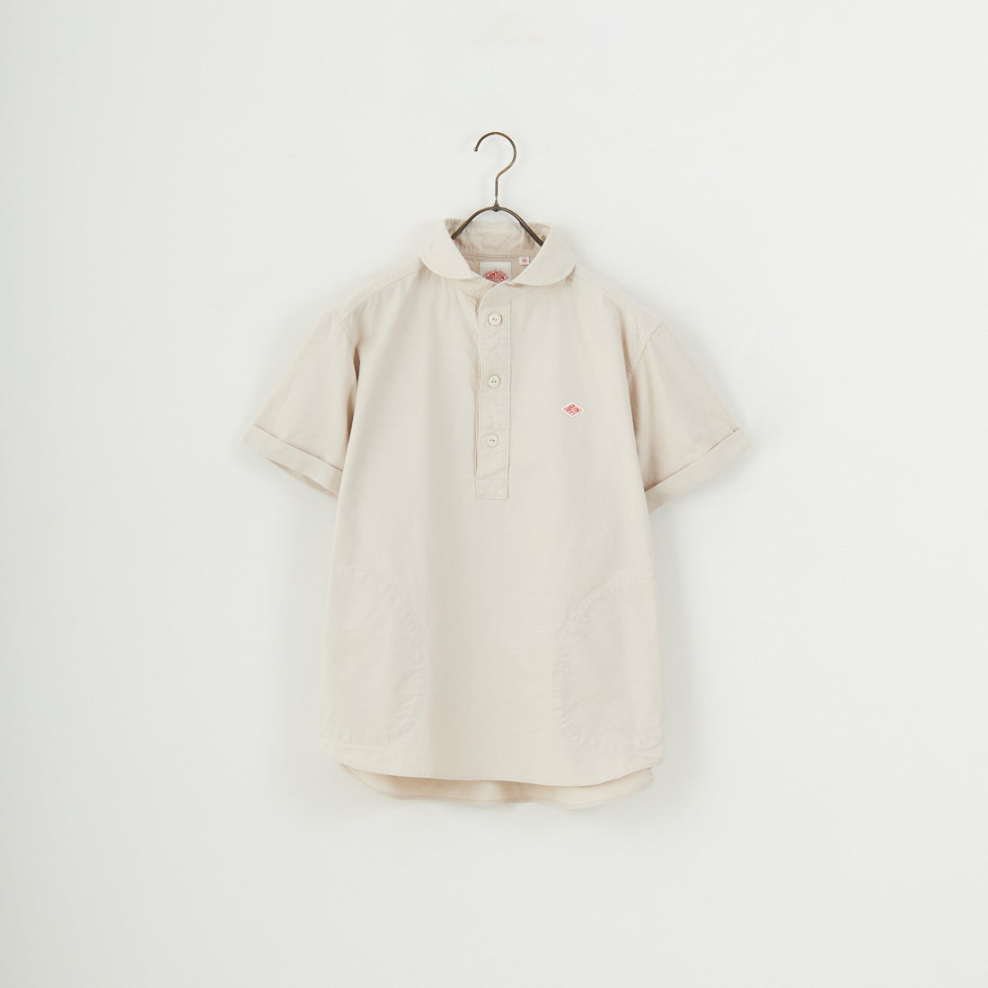 DANTON [ダントン] ラウンドカラー プルオーバーシャツ [DT-B0284SOX] OYSTER