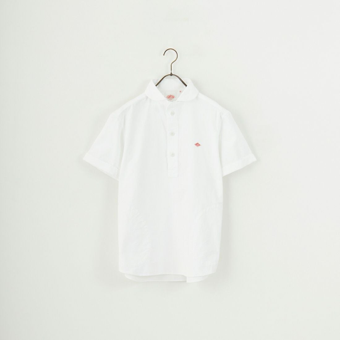 DANTON [ダントン] ラウンドカラー プルオーバーシャツ [DT-B0284SOX] WHITE