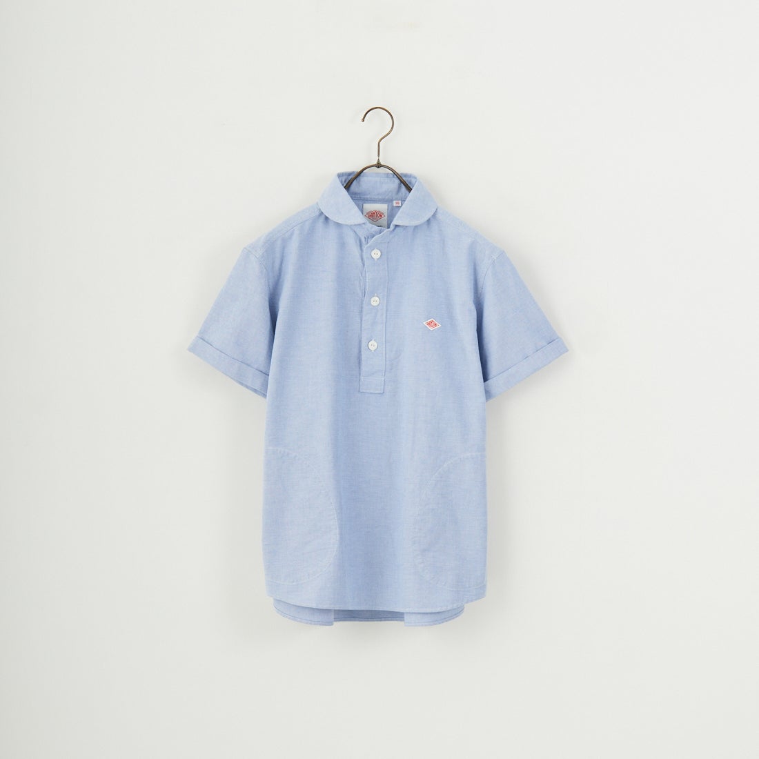 DANTON [ダントン] ラウンドカラー プルオーバーシャツ [DT-B0284SOX] BLUE