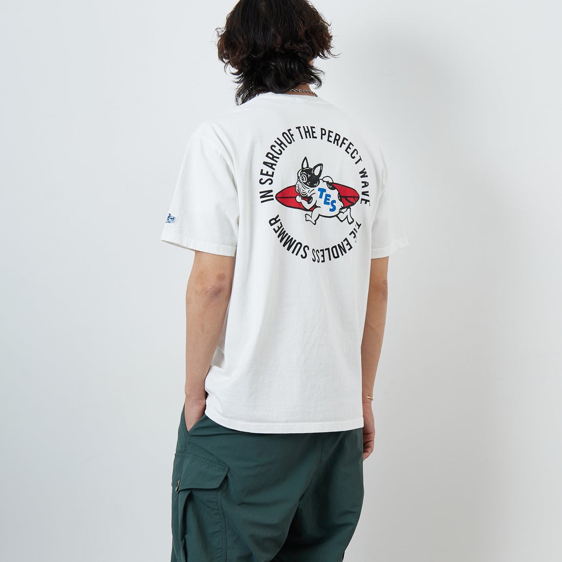 07 WHITE&&モデル身長：179cm 着用サイズ：XL&&