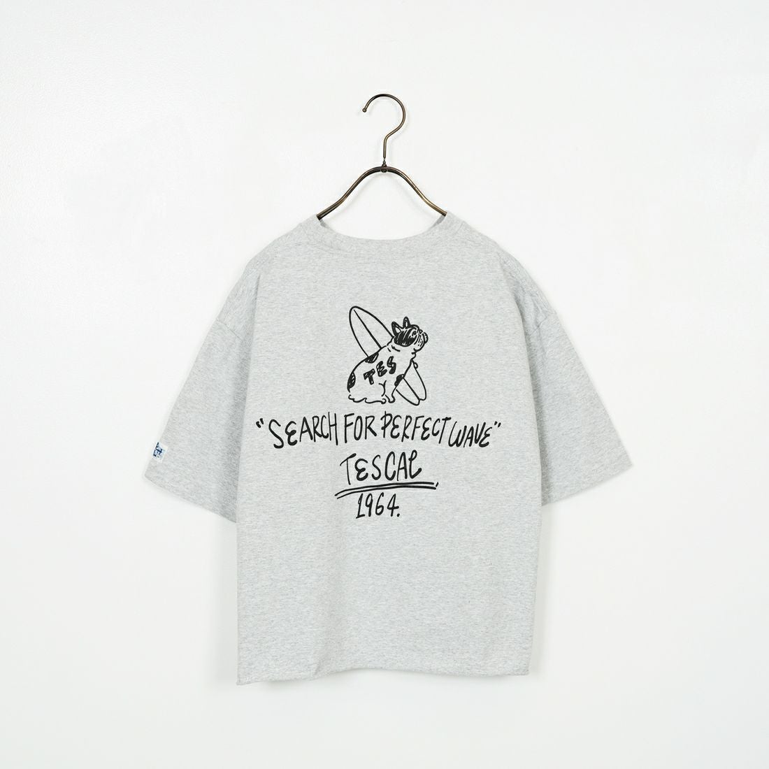 The Endless Summer [エンドレスサマー] 別注 手書き風ロゴ BUHIバックプリント カットオフTシャツ [FH-25574508-JF] MIX GRAY