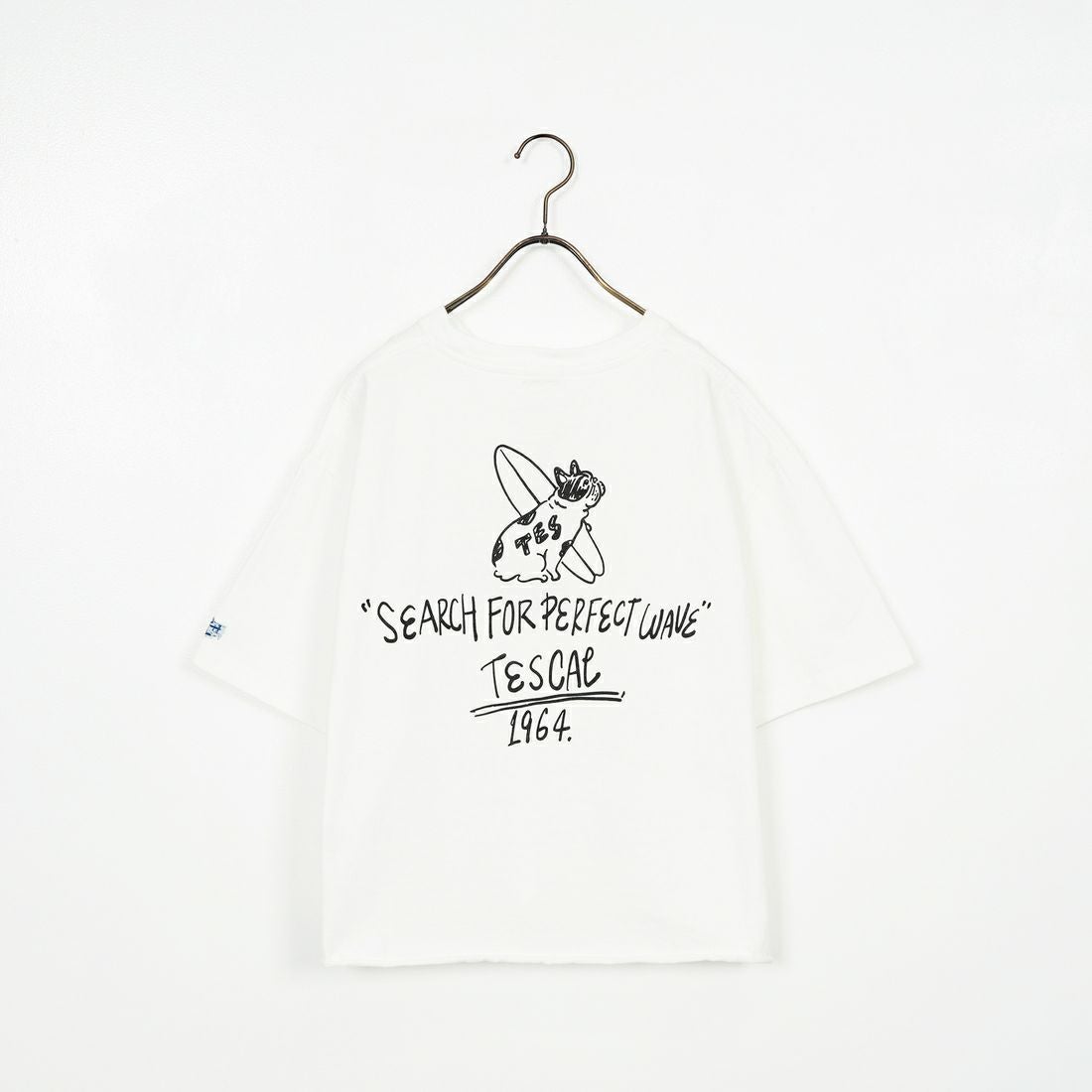 The Endless Summer [エンドレスサマー] 別注 手書き風ロゴ BUHIバックプリント カットオフTシャツ [FH-25574508-JF] WHITE