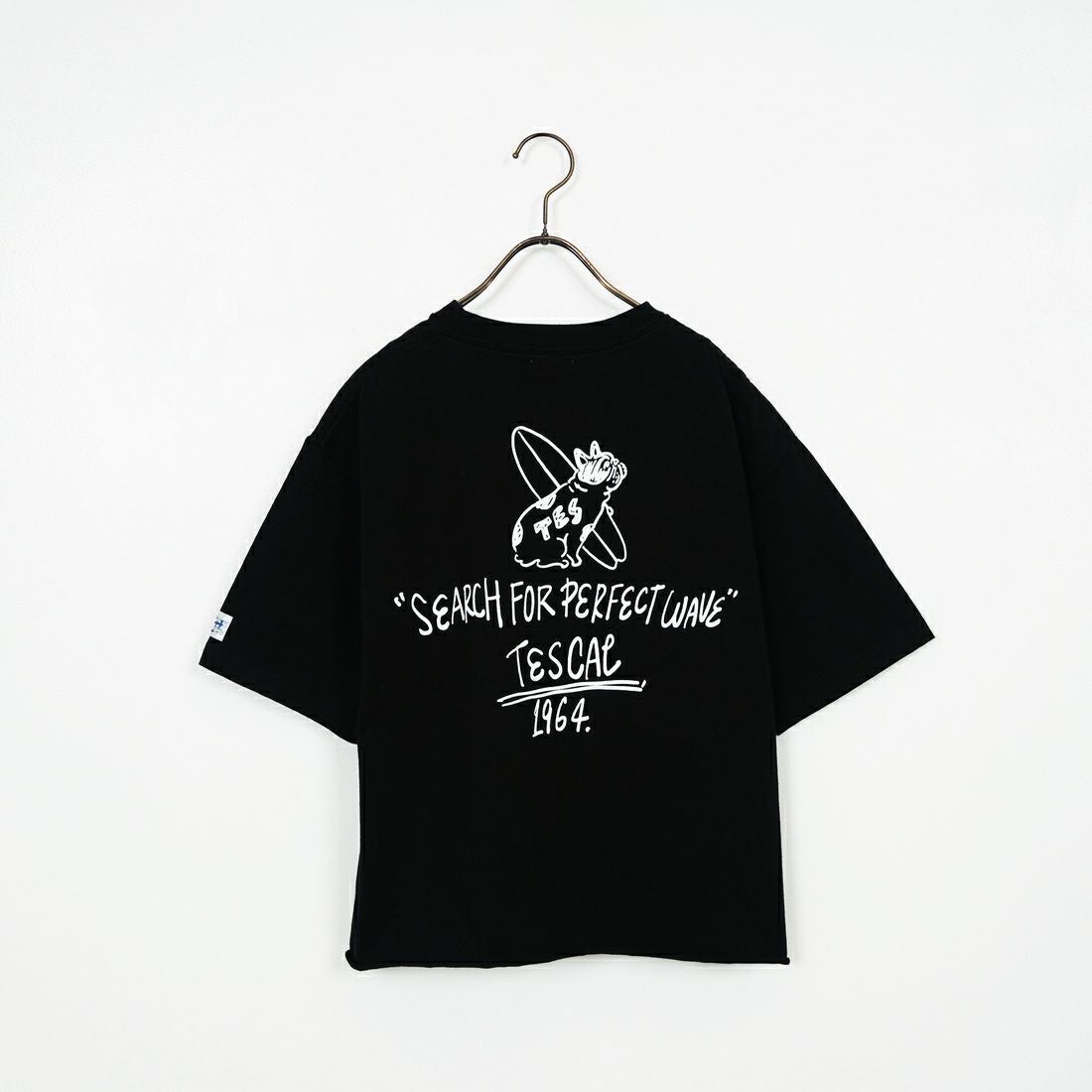 The Endless Summer [エンドレスサマー] 別注 手書き風ロゴ BUHIバックプリント カットオフTシャツ [FH-25574508-JF] BLACK