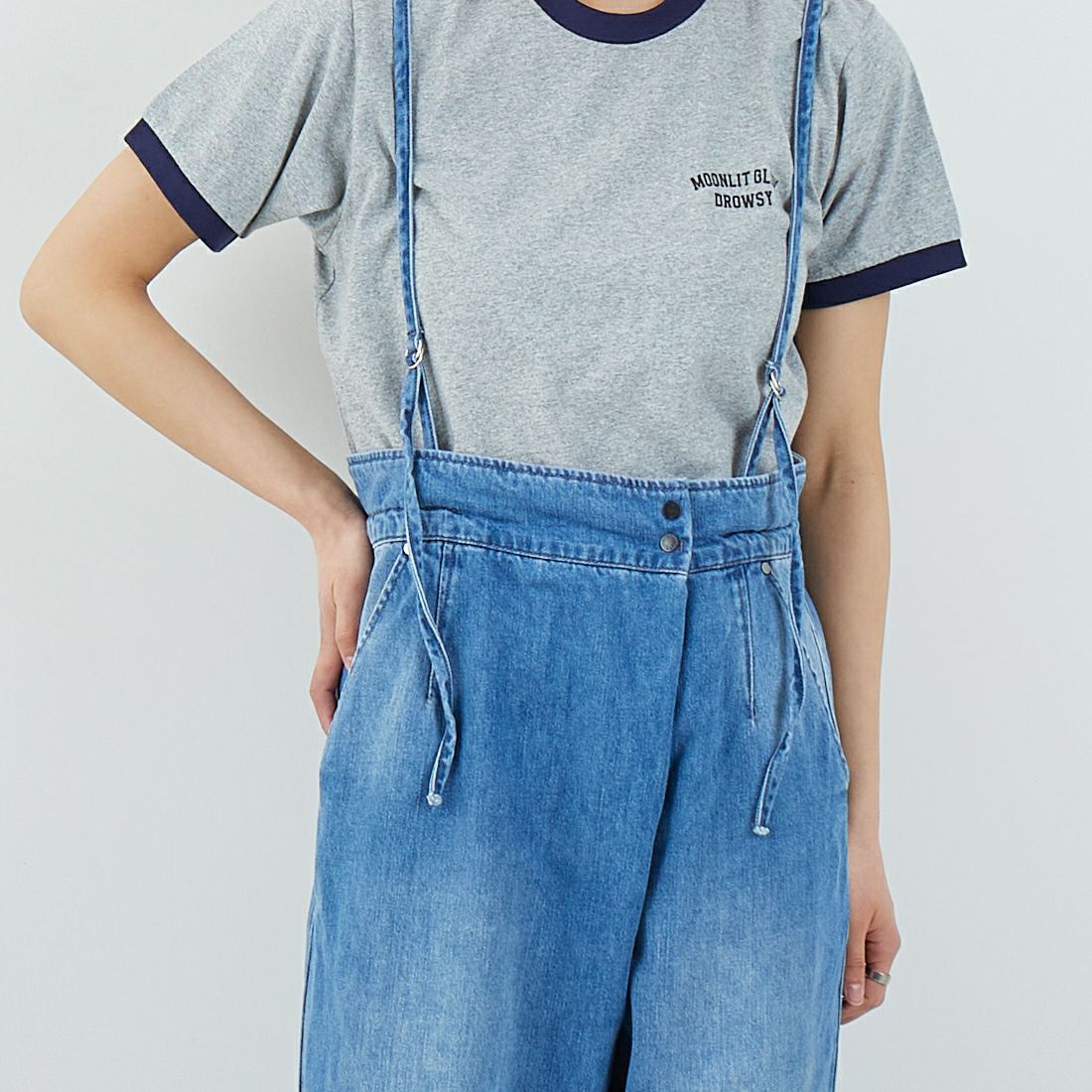 ANTGAUGE [アントゲージ] デニムサロペット [C2314] 36 ﾕｰｽﾞﾄﾞ &&モデル身長：160cm 着用サイズ：M&&