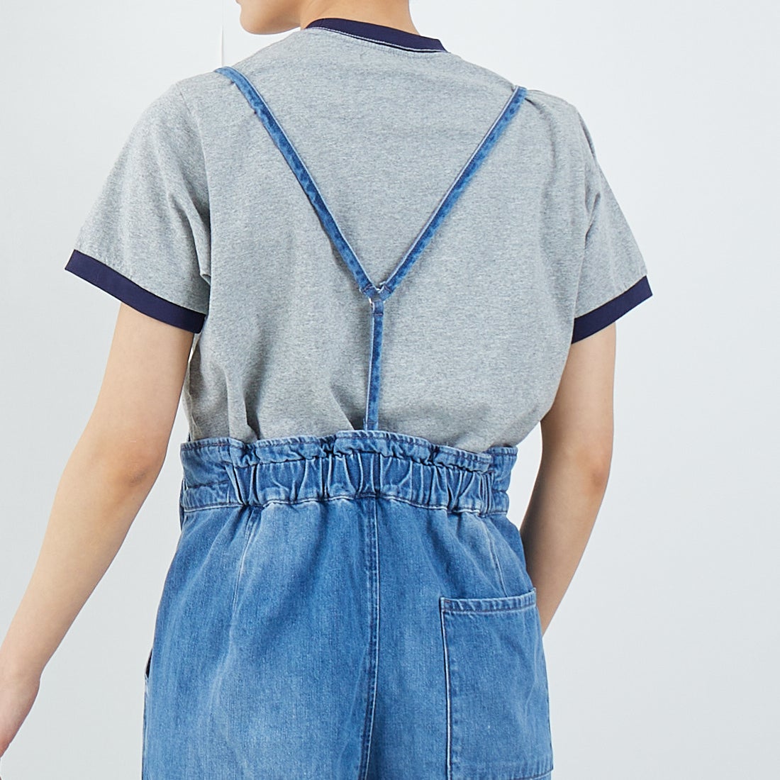 ANTGAUGE [アントゲージ] デニムサロペット [C2314] 36 ﾕｰｽﾞﾄﾞ &&モデル身長：160cm 着用サイズ：M&&