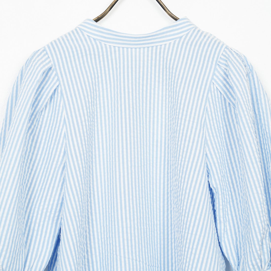 Jf Ready Made [ジェイエフレディメイド] サッカーストライプ バックリボンブラウス [3112304] 510 ｻｯｸｽ