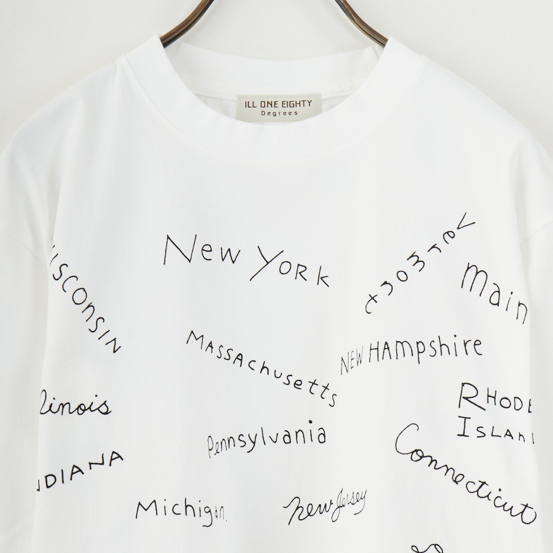 ILL ONE EIGHTY [イル ワンエイティ] DOODLE ショートスリーブTシャツ [ILL251-40] WHITE