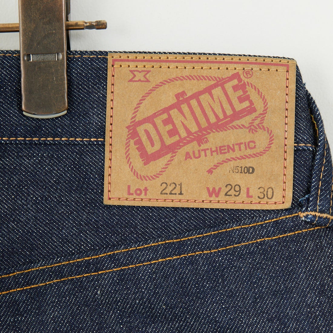 DENIME [ドゥニーム] BIG E MODEL ノンウォッシュデニム [221