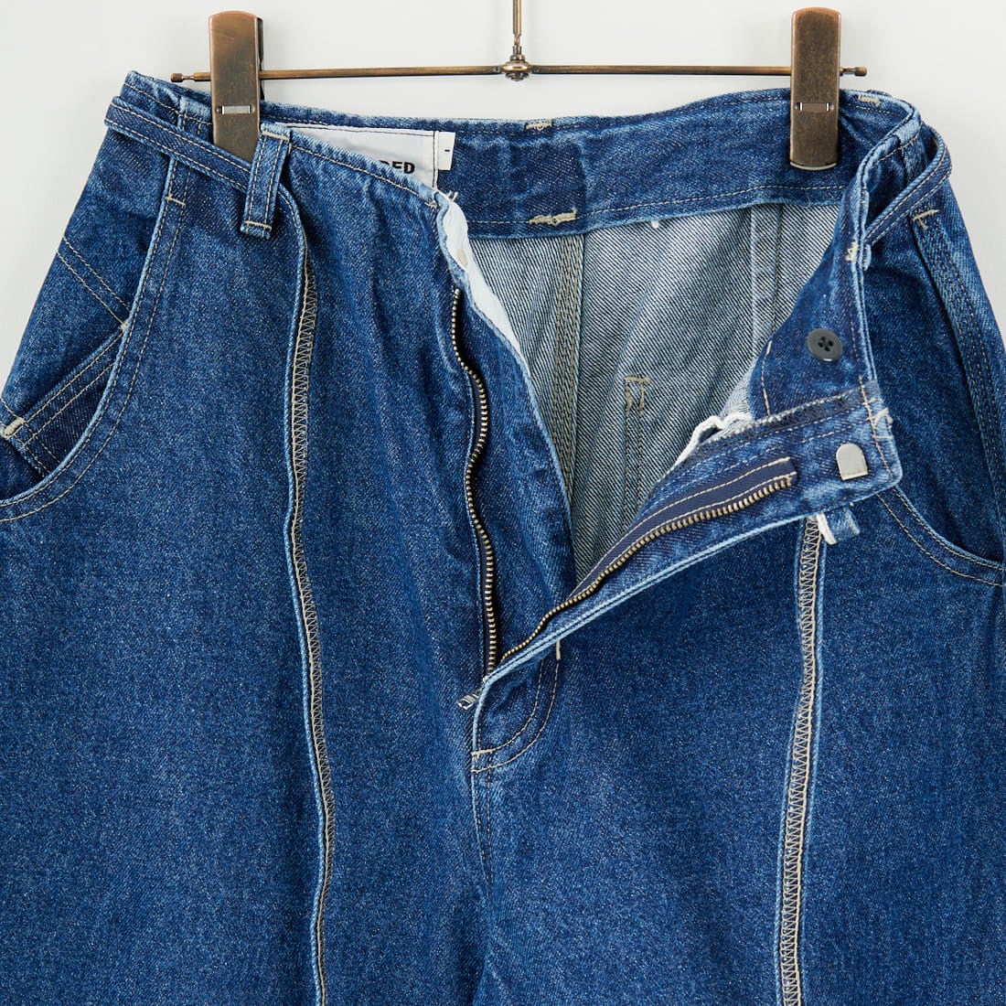 JoICEADDED [ジョイスアディッド] ラウンドワイドデニムトラウザー [J231DN01] BLUE