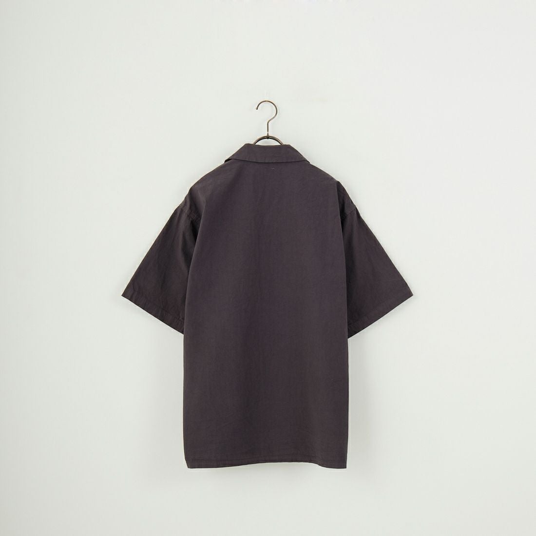 ORCIVAL [オーシバル] オープンカラー ショートスリーブシャツ [OR-B0363GDP] CHARCOAL