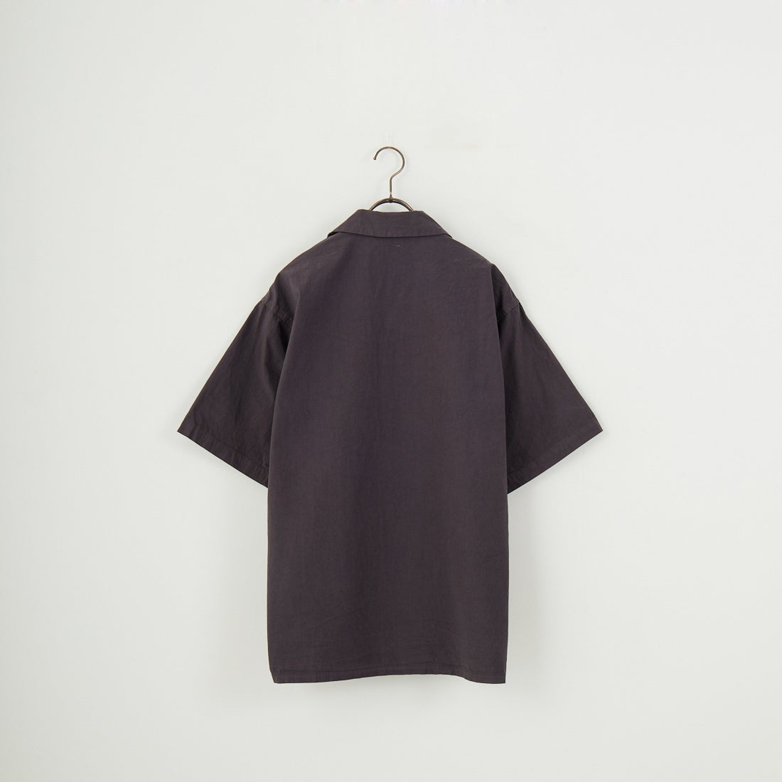 ORCIVAL [オーシバル] オープンカラー ショートスリーブシャツ [OR-B0363GDP] CHARCOAL