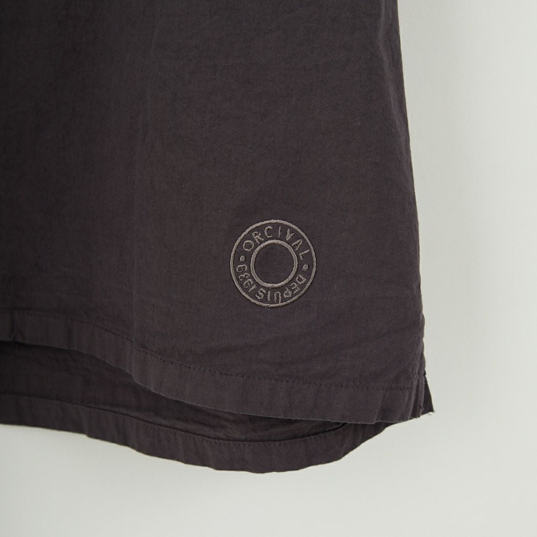 ORCIVAL [オーシバル] オープンカラー ショートスリーブシャツ [OR-B0363GDP] CHARCOAL