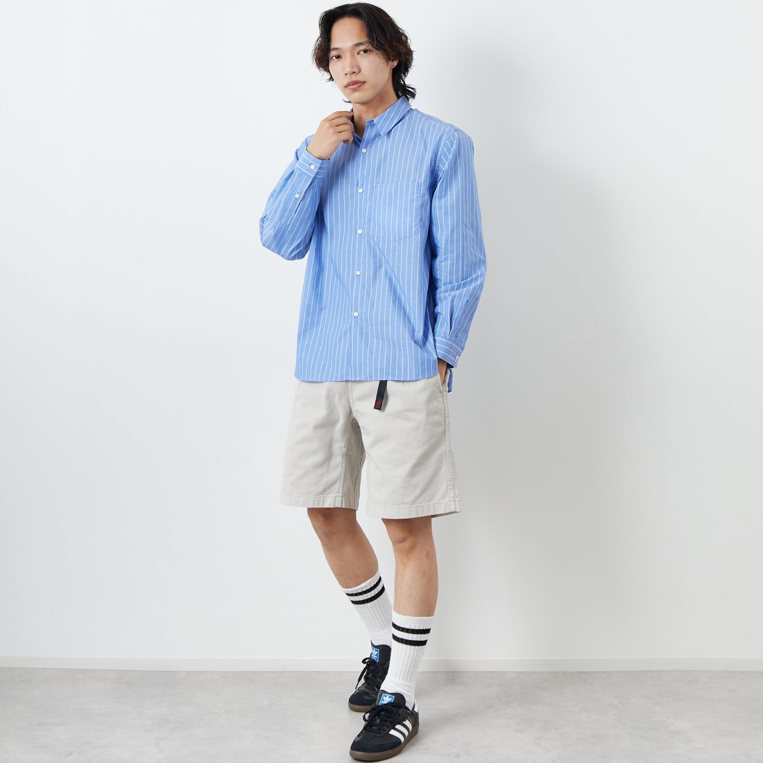 GRAMiCCi [グラミチ] Gショーツ ピグメントダイ [G4SM-P123] DUNE &&モデル身長：179cm 着用サイズ：L&&