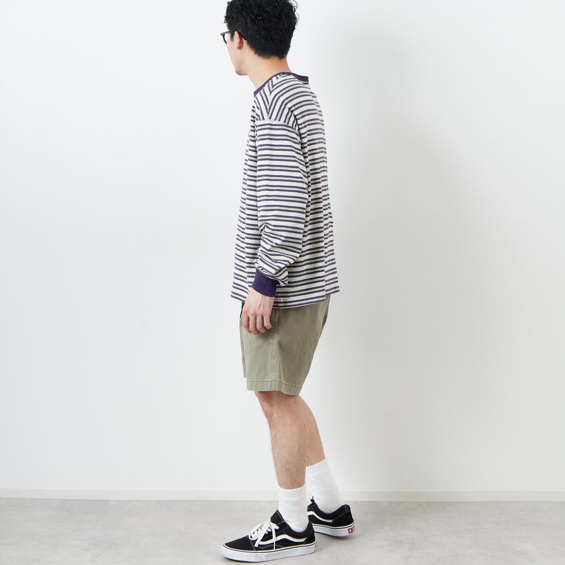 GRAMiCCi [グラミチ] Gショーツ ピグメントダイ [G4SM-P123] HERB &&モデル身長：168cm 着用サイズ：M&&