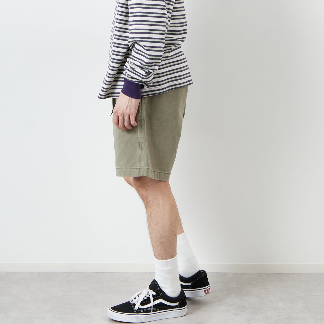 GRAMiCCi [グラミチ] Gショーツ ピグメントダイ [G4SM-P123] HERB &&モデル身長：168cm 着用サイズ：M&&