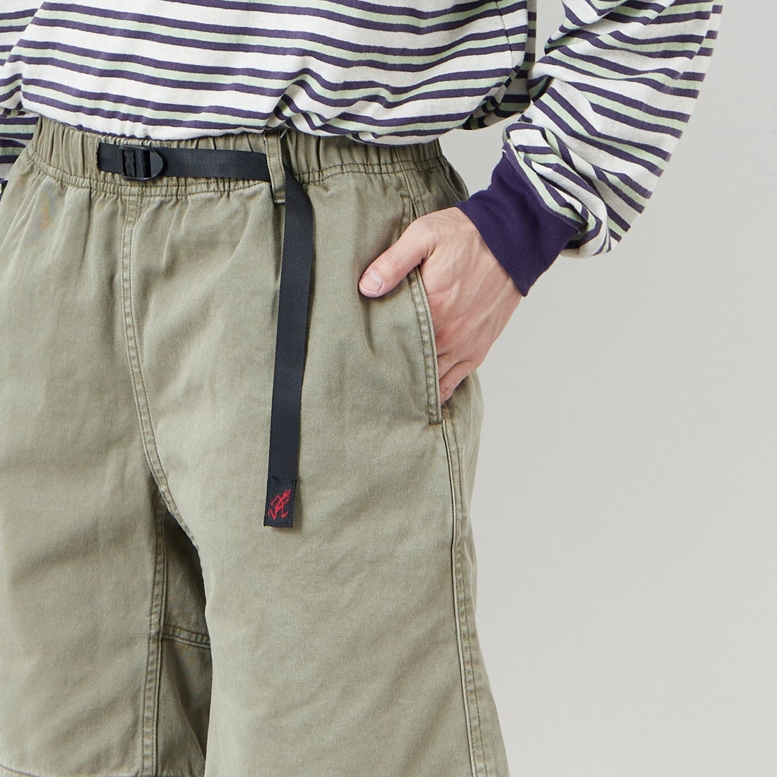 GRAMiCCi [グラミチ] Gショーツ ピグメントダイ [G4SM-P123] HERB &&モデル身長：168cm 着用サイズ：M&&