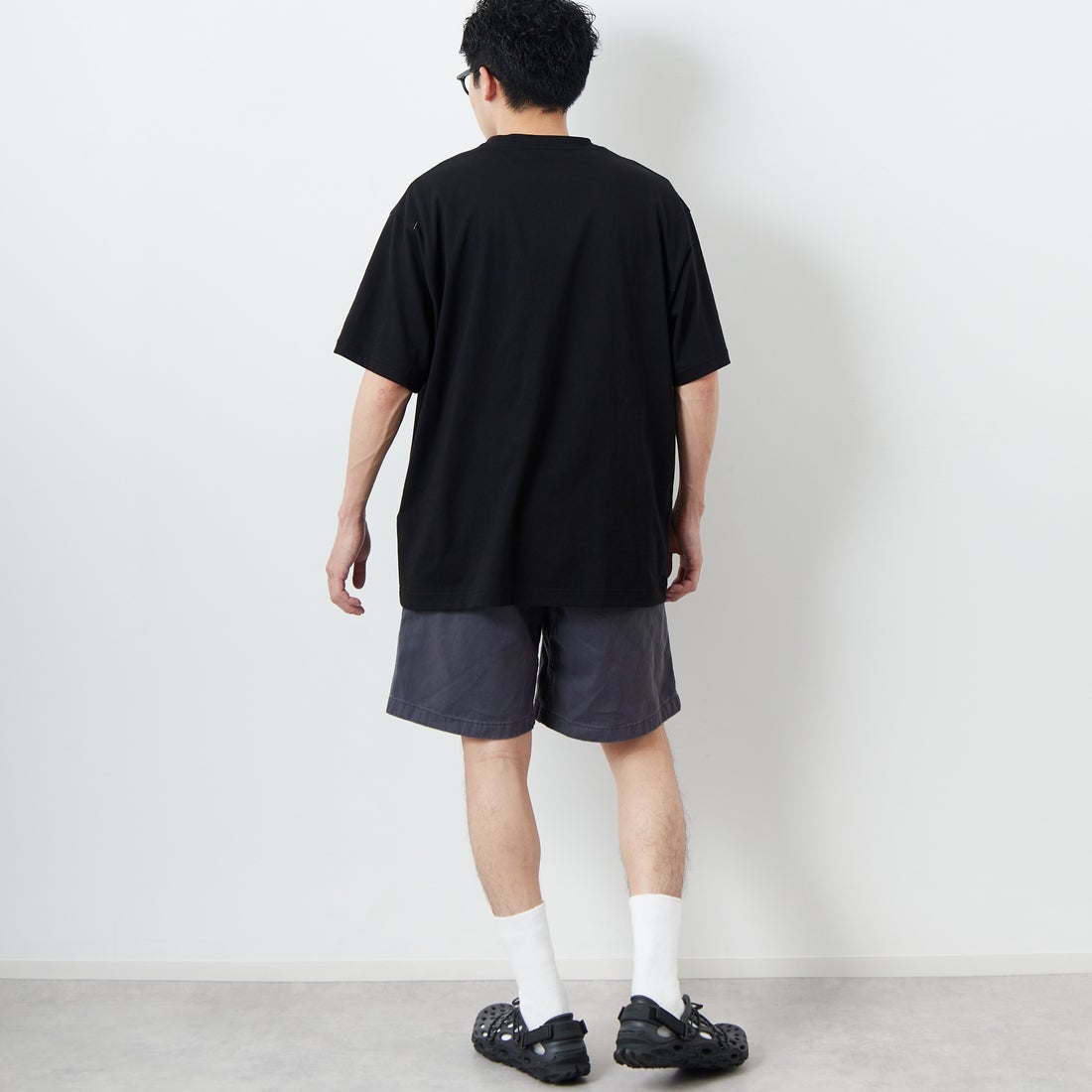 GRAMiCCi [グラミチ] Gショーツ ピグメントダイ [G4SM-P123] FOSSIL &&モデル身長：168cm 着用サイズ：M&&