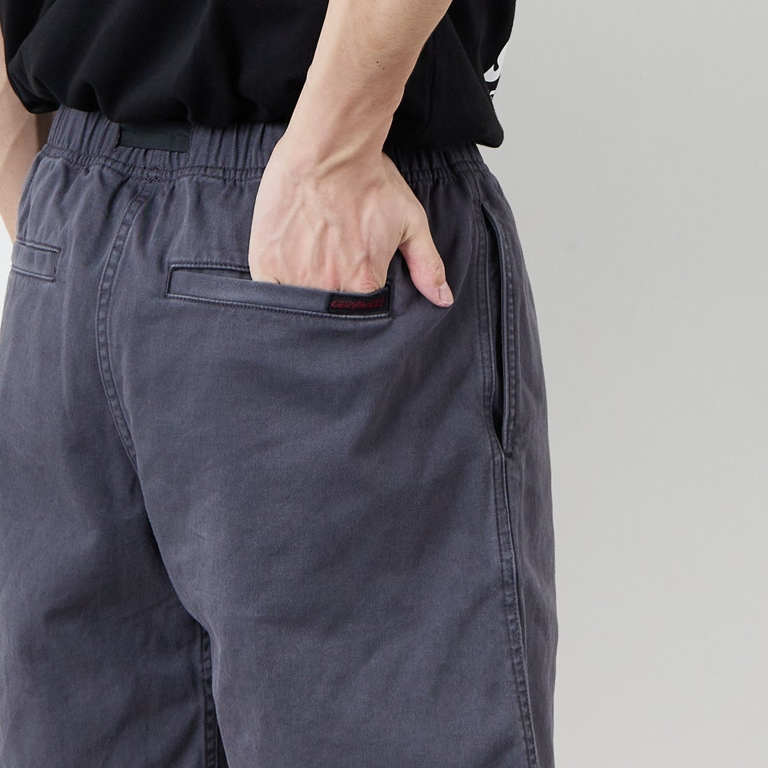 GRAMiCCi [グラミチ] Gショーツ ピグメントダイ [G4SM-P123] FOSSIL &&モデル身長：168cm 着用サイズ：M&&