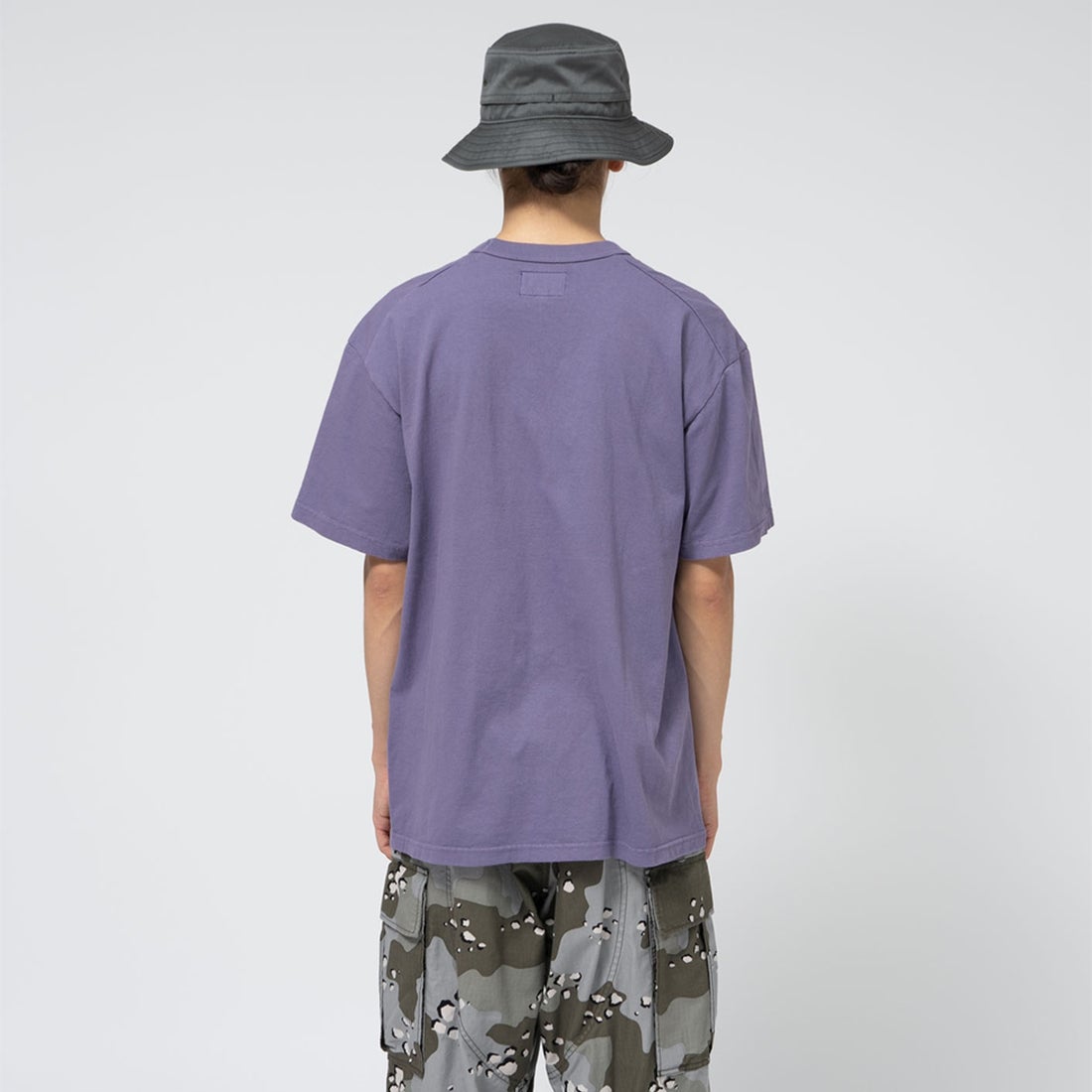 THE NORTH FACE PURPLE LABEL [ザ ノースフェイス パープルレーベル] 7オンス ポケットTシャツ [N25SI102] FO FP/OW &&モデル身長：175cm 着用サイズ：M&&