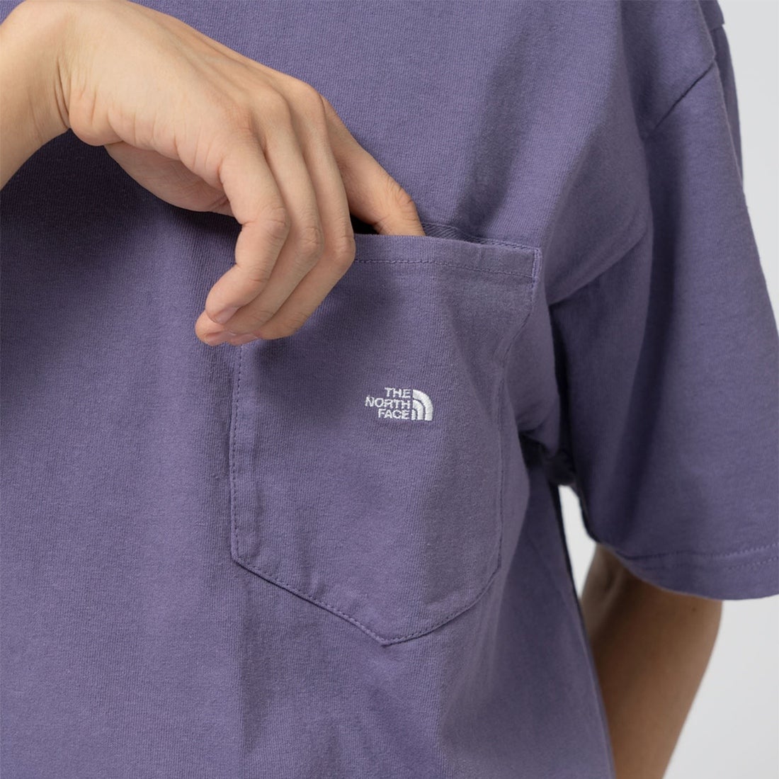 THE NORTH FACE PURPLE LABEL [ザ ノースフェイス パープルレーベル] 7オンス ポケットTシャツ [N25SI102] FO FP/OW &&モデル身長：175cm 着用サイズ：M&&