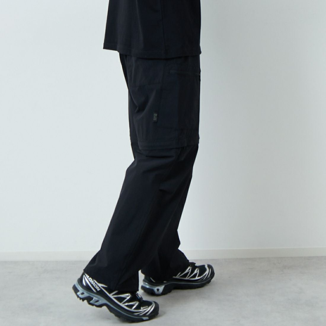 SEDAN ALL-PURPOSE [セダン オールパーパス] コンバーチブルパンツ [SD25S-PT05] BLACK &&モデル身長：179cm 着用サイズ：XL&&