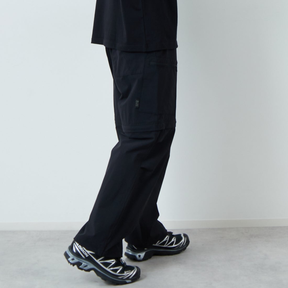 SEDAN ALL-PURPOSE [セダン オールパーパス] コンバーチブルパンツ [SD25S-PT05] BLACK &&モデル身長：179cm 着用サイズ：XL&&