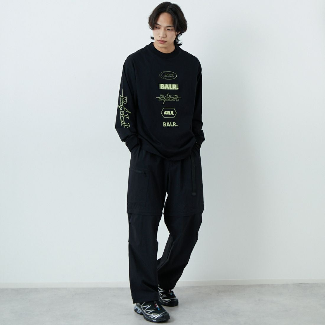 SEDAN ALL-PURPOSE [セダン オールパーパス] コンバーチブルパンツ [SD25S-PT05] BLACK &&モデル身長：179cm 着用サイズ：XL&&