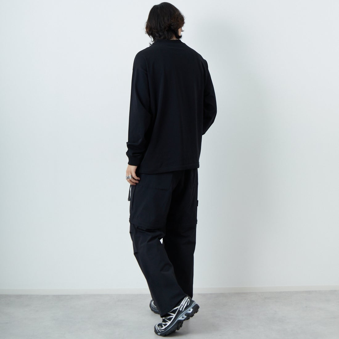 SEDAN ALL-PURPOSE [セダン オールパーパス] コンバーチブルパンツ [SD25S-PT05] BLACK &&モデル身長：179cm 着用サイズ：XL&&
