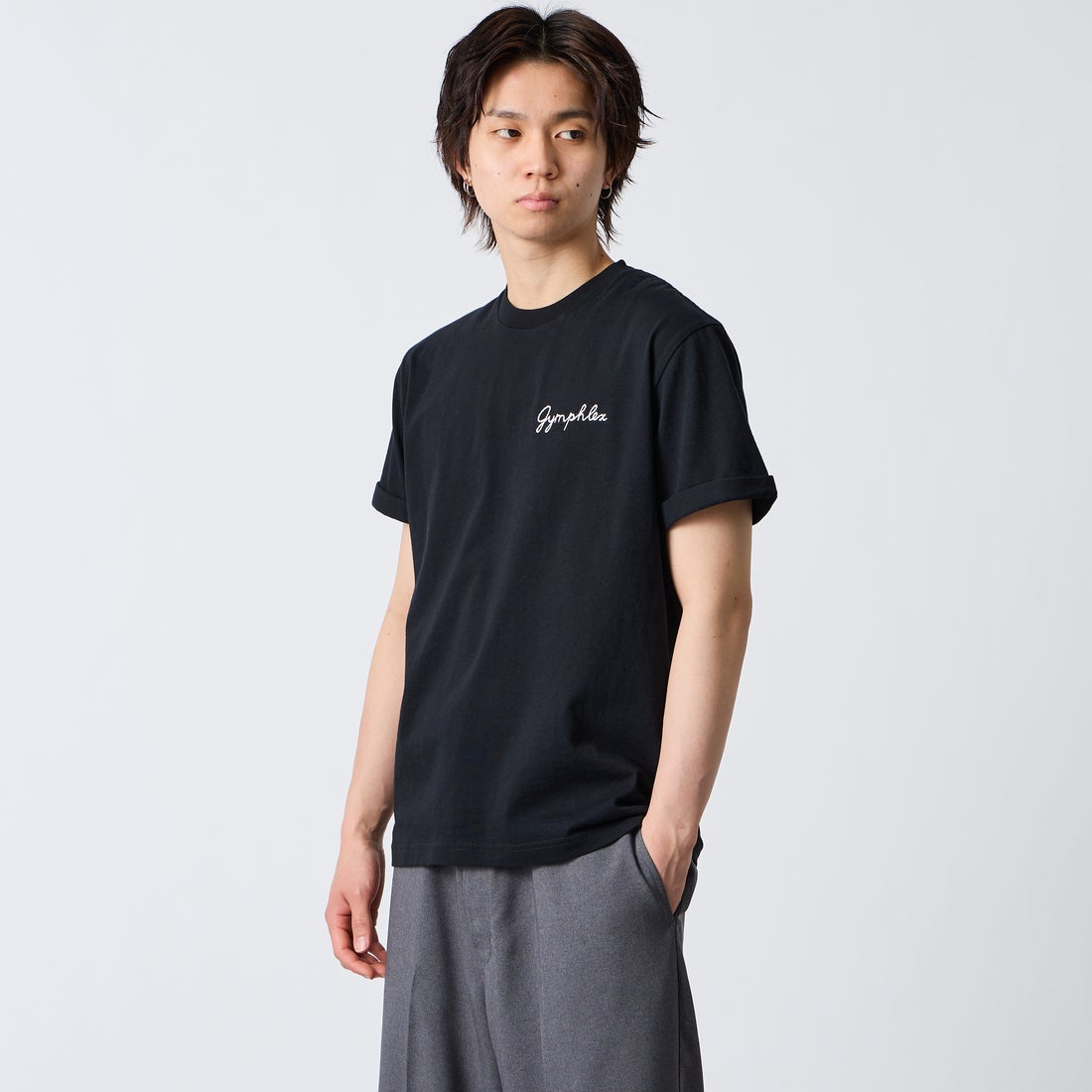 BLACK&&モデル身長：177cm 着用サイズ：L&&