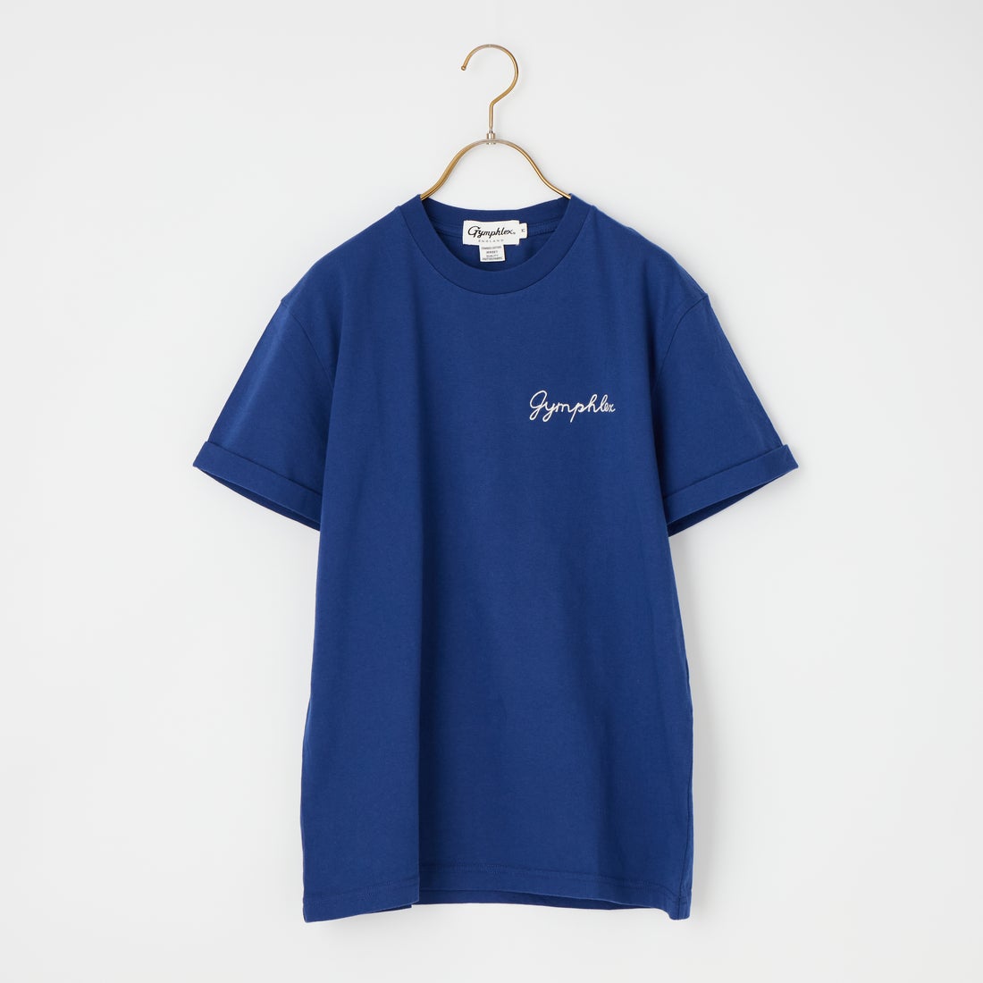 Gymphlex [ジムフレックス] ショートスリーブ ロールアップTシャツ [GY-C0446COM] BLUE