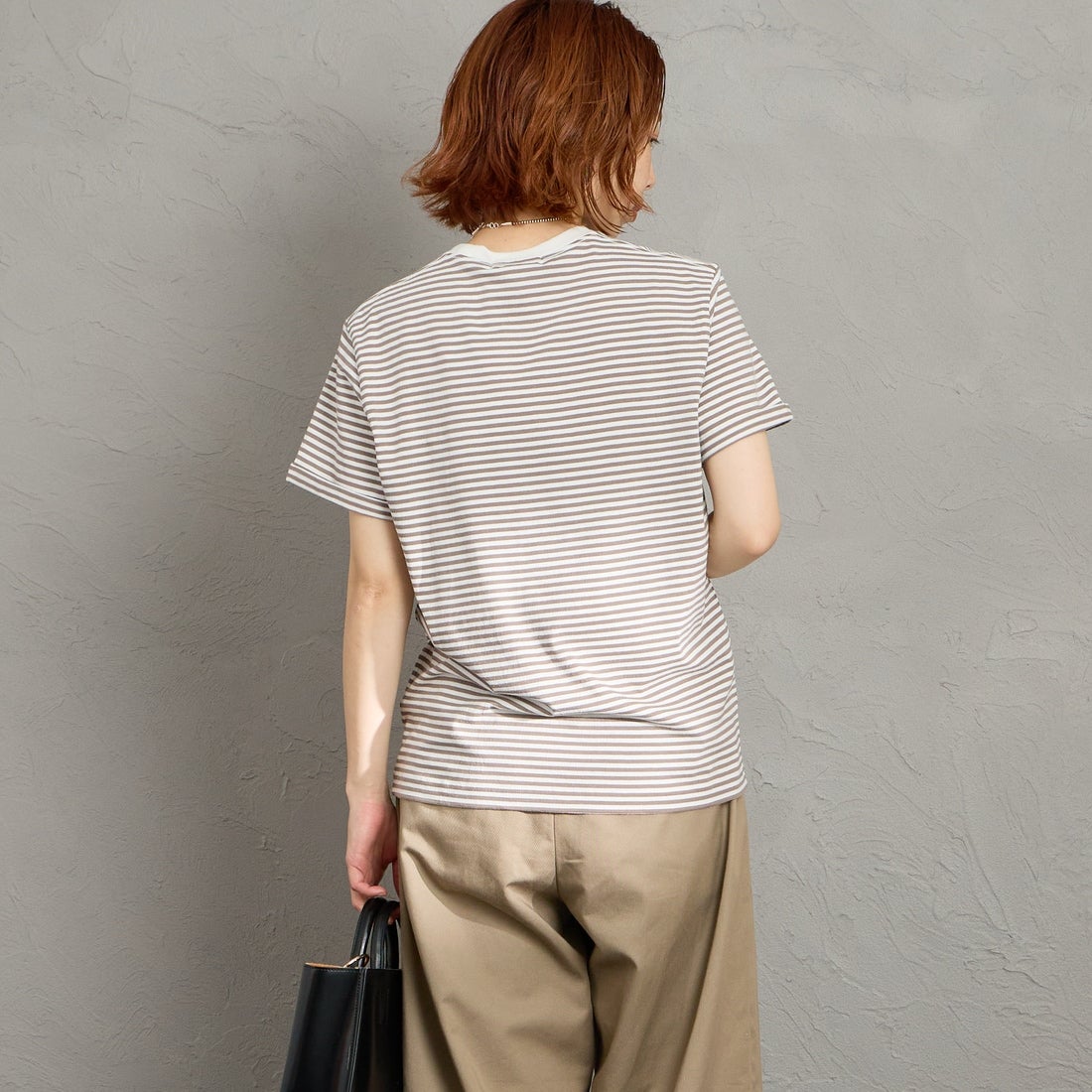 Gymphlex [ジムフレックス] ショートスリーブ ロールアップTシャツ [GY-C0446COM] WHT/TAU ST &&モデル身長：158cm 着用サイズ：14&&