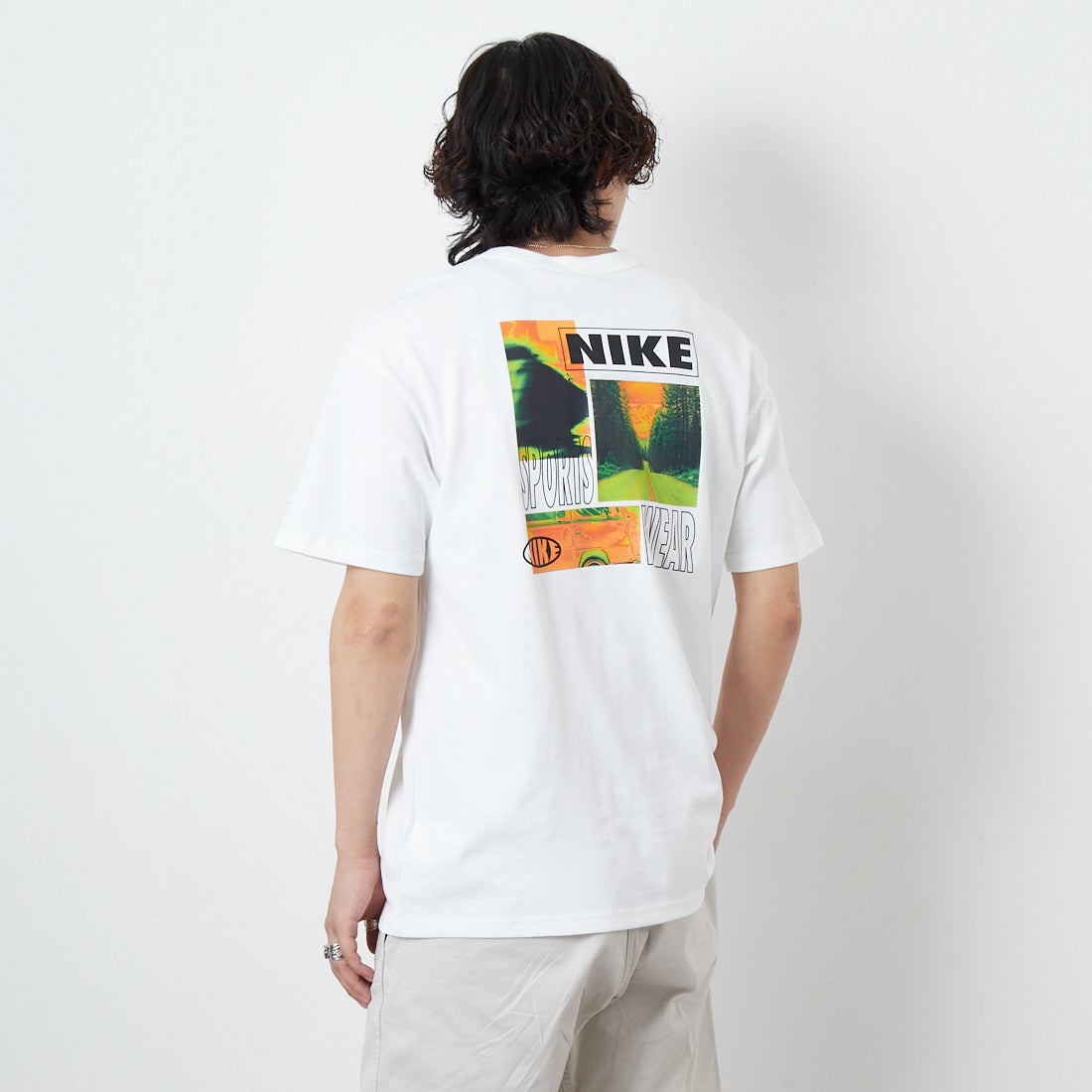 NIKE [ナイキ] プレミアム エッセンシャルTシャツ [IB7554] 100 WHITE &&モデル身長：179cm 着用サイズ：M&&