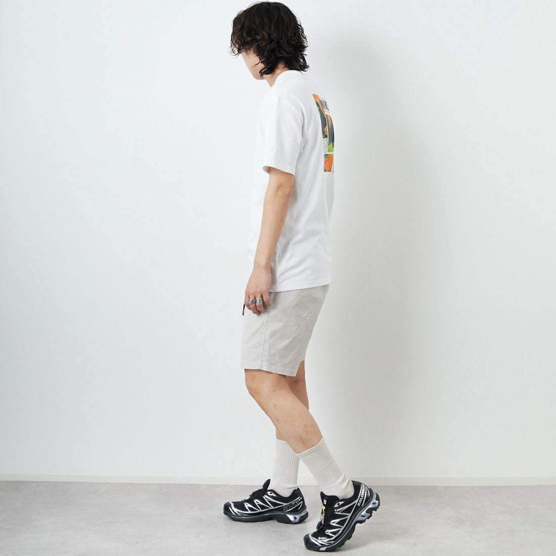 NIKE [ナイキ] プレミアム エッセンシャルTシャツ [IB7554] 100 WHITE &&モデル身長：179cm 着用サイズ：M&&