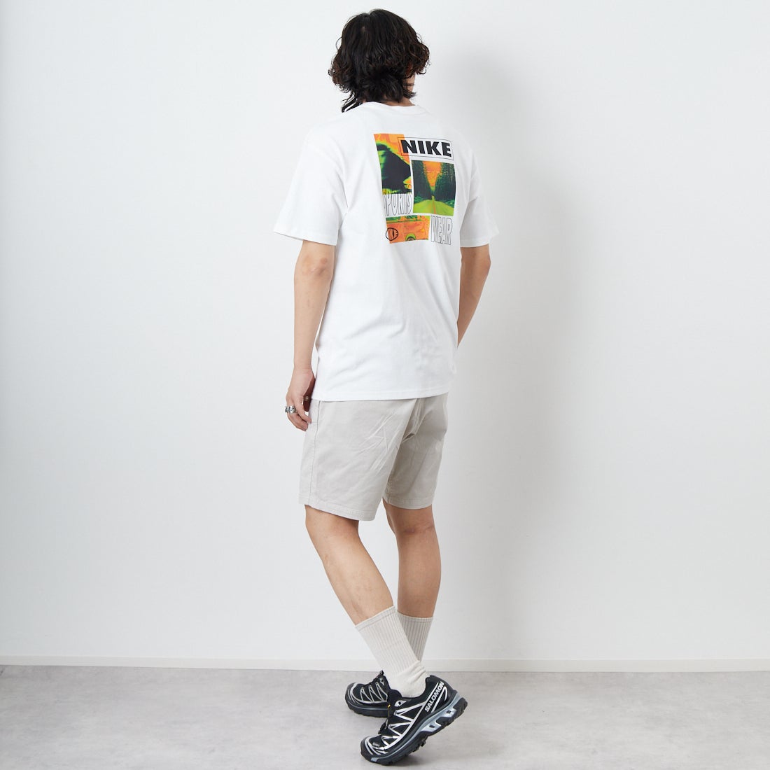 NIKE [ナイキ] プレミアム エッセンシャルTシャツ [IB7554] 100 WHITE &&モデル身長：179cm 着用サイズ：M&&