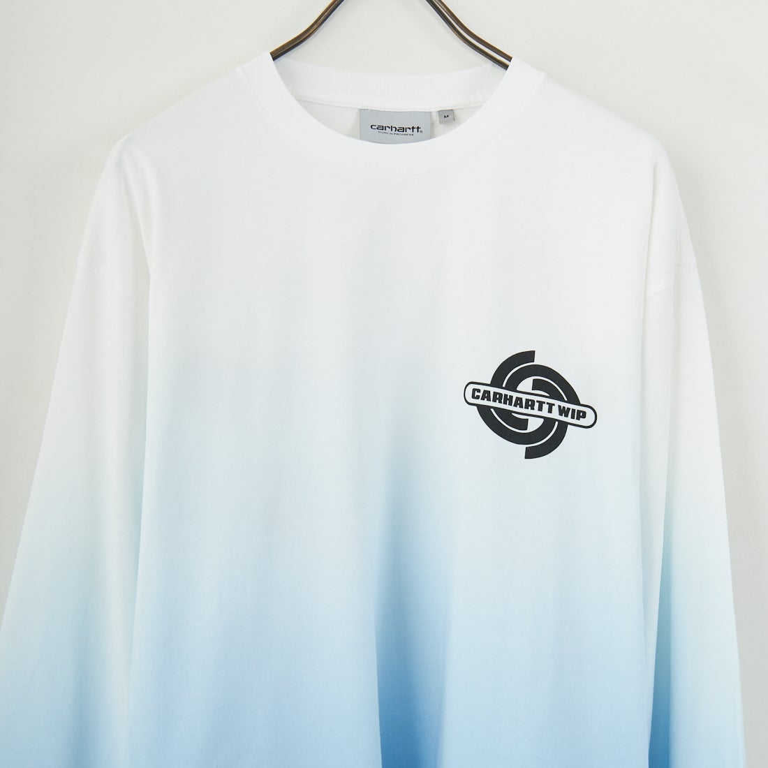 carhartt WIP [カーハートダブリューアイピー] ロングスリーブライトワークTシャツ [I034672] WHITE/BLUE