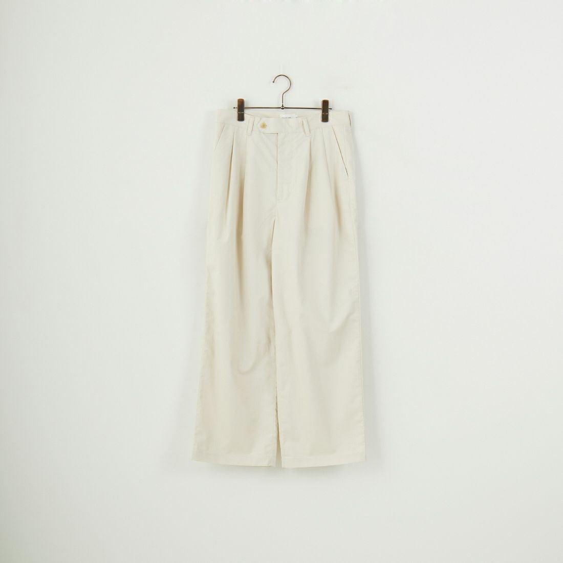 STILL BY HAND [スティルバイハンド] 別注 中太ストレートパンツ [2501JF-EX04-JF] ECRU