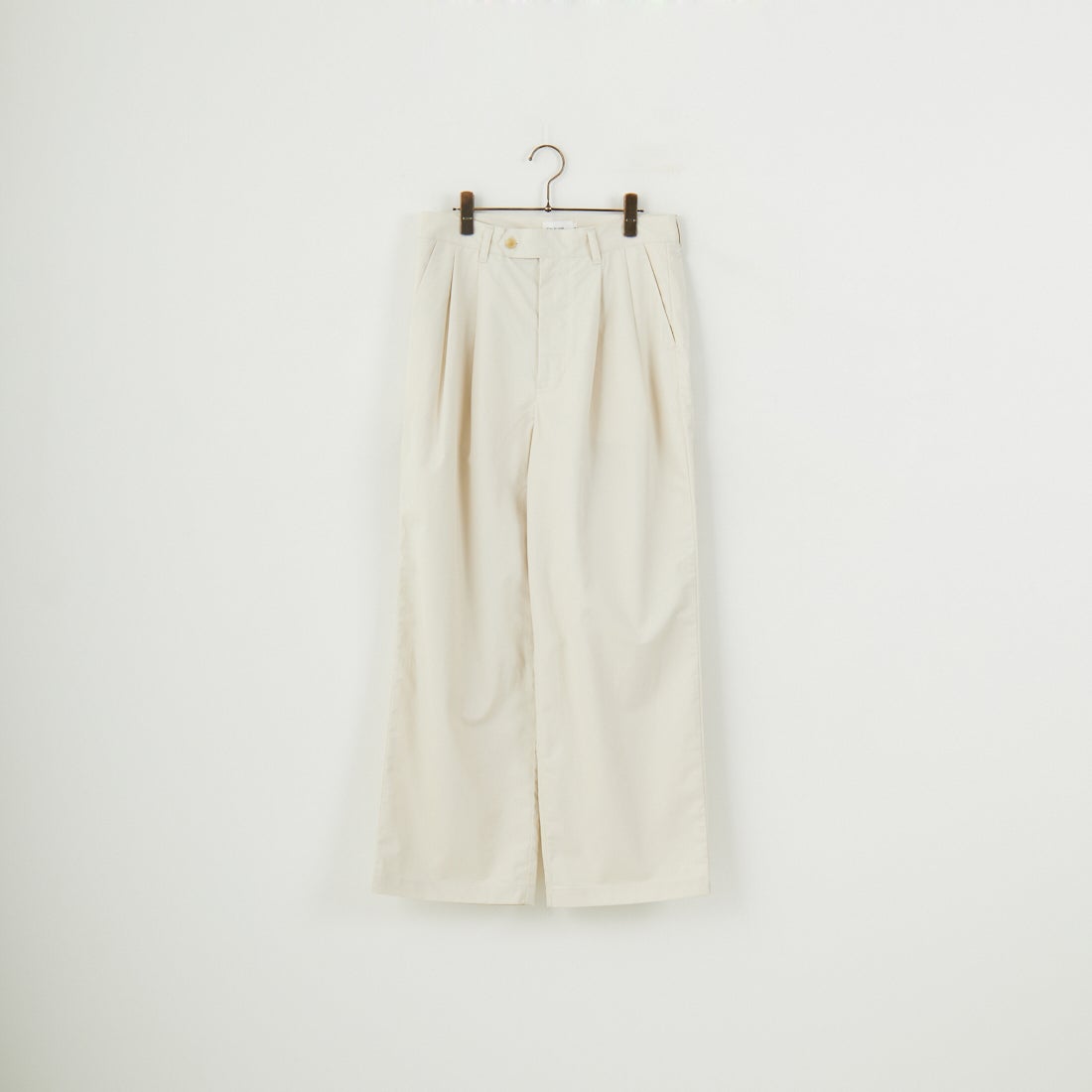 STILL BY HAND [スティルバイハンド] 別注 中太ストレートパンツ [2501JF-EX04-JF] ECRU