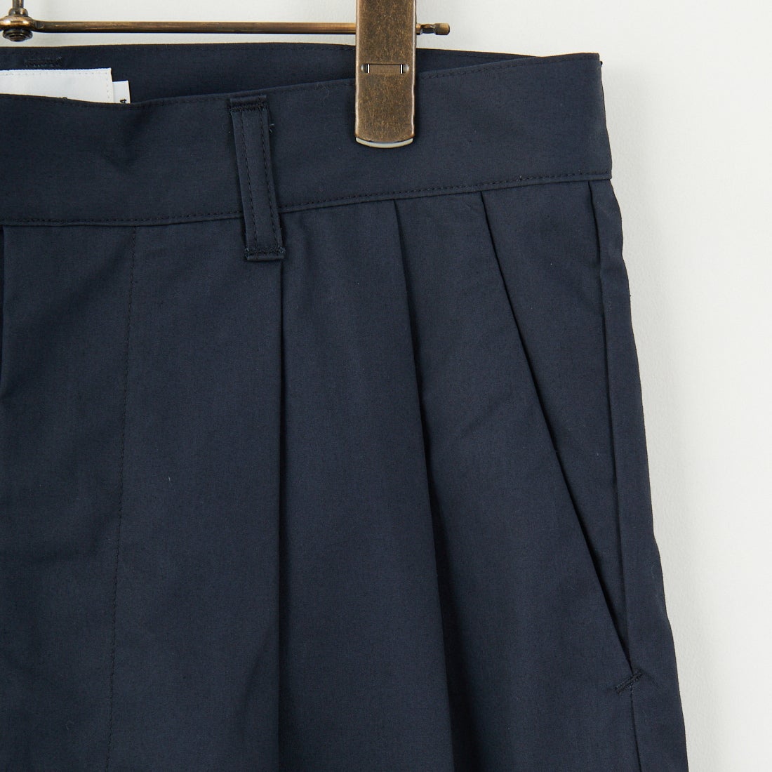 STILL BY HAND [スティルバイハンド] 別注 中太ストレートパンツ [2501JF-EX04-JF] NAVY