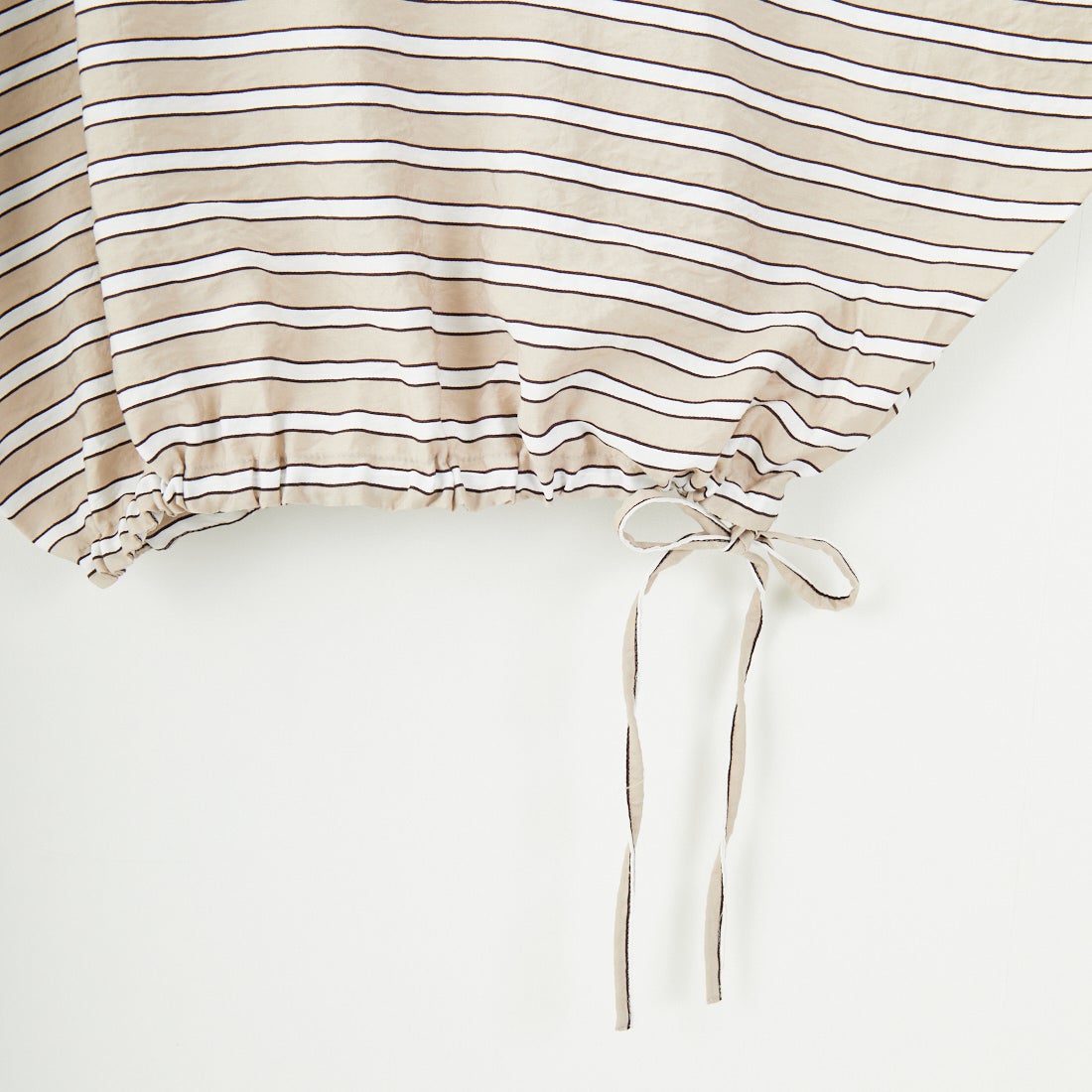 MICA&DEAL [マイカアンドディール] ボーダーボートネックブラウス [0125201103] BEIGE