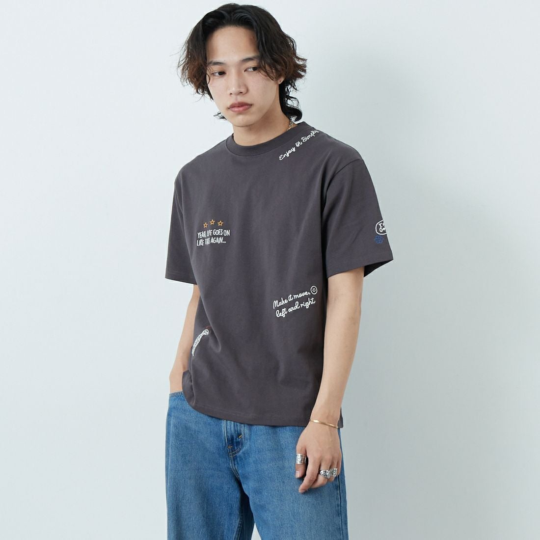 02 CHAﾃｶﾞｷ&&モデル身長：179cm 着用サイズ：M&&