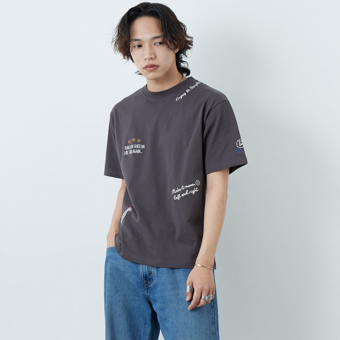 02 CHAﾃｶﾞｷ&&モデル身長：179cm 着用サイズ：M&&