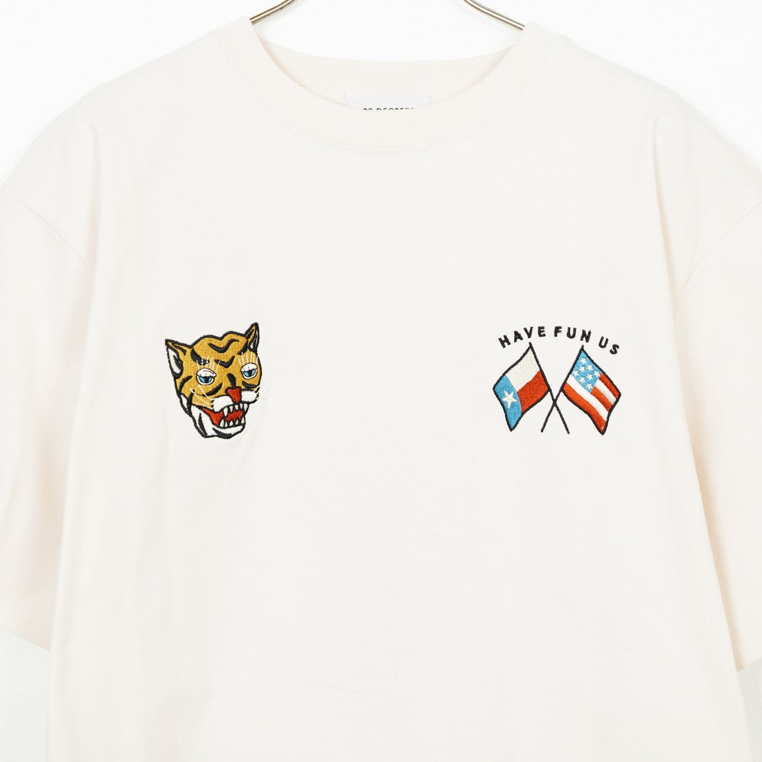 33Degrees [サーティスリーディグリーズ] 刺繍Tシャツ [TDR-252-019] 06 OFFﾄﾗ