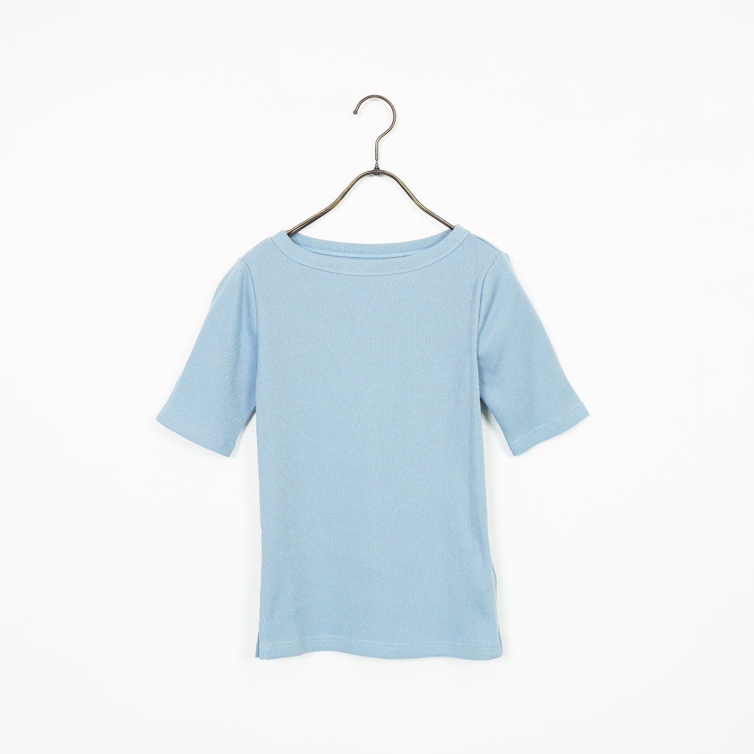 Jeans Factory Clothes [ジーンズファクトリークローズ] ミックスラメ テレコTシャツ [21255055] 073 ｻｯｸｽ