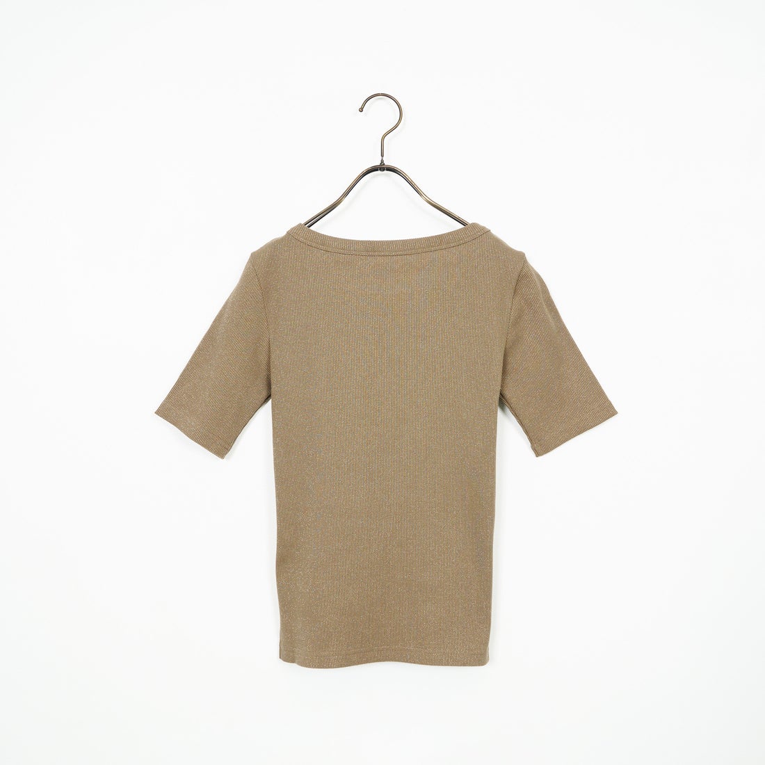 Jeans Factory Clothes [ジーンズファクトリークローズ] ミックスラメ テレコTシャツ [21255055] 035 ﾓｶ