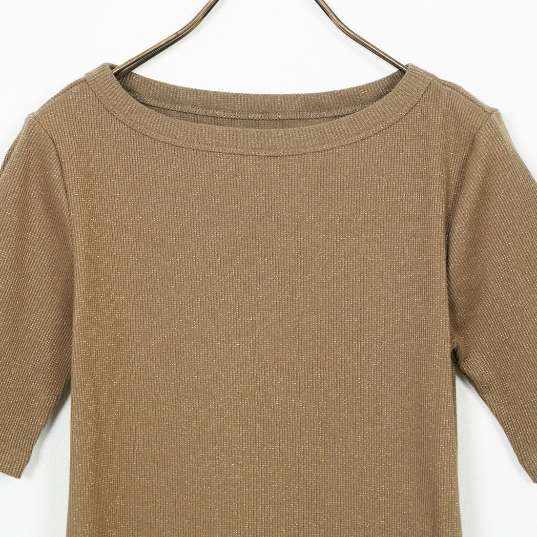 Jeans Factory Clothes [ジーンズファクトリークローズ] ミックスラメ テレコTシャツ [21255055] 035 ﾓｶ