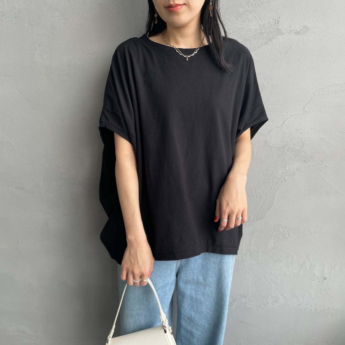 99 BLACK&&モデル身長：160cm 着用サイズ：F&&