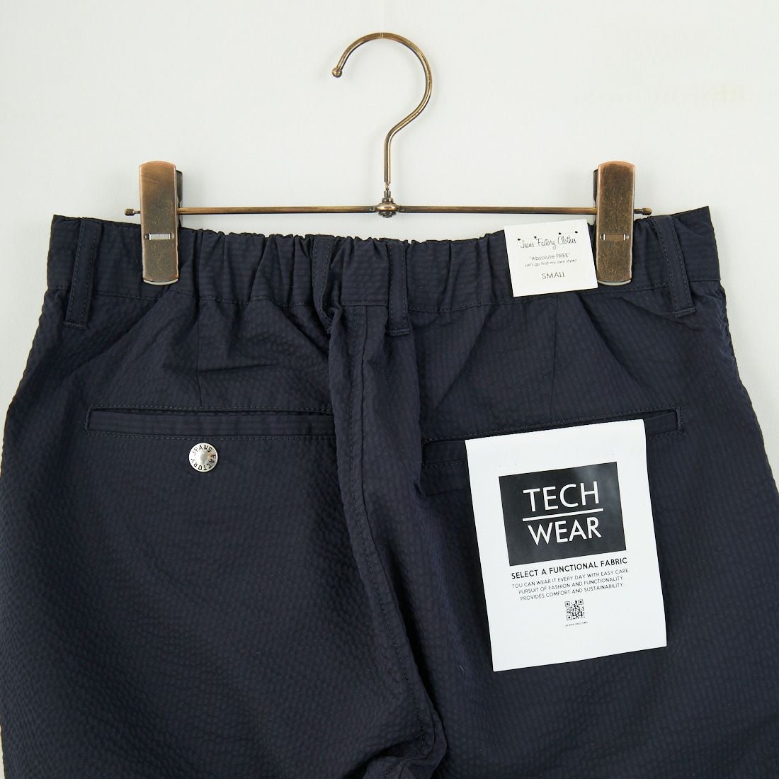 Jeans Factory Clothes [ジーンズファクトリークローズ] クールマックス サッカー1Pイージートラウザー [JFC-252-006] BLKｽﾄﾗｲﾌﾟ