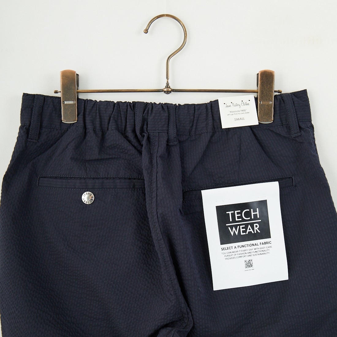 Jeans Factory Clothes [ジーンズファクトリークローズ] クールマックス サッカー1Pイージートラウザー [JFC-252-006] BLKｽﾄﾗｲﾌﾟ