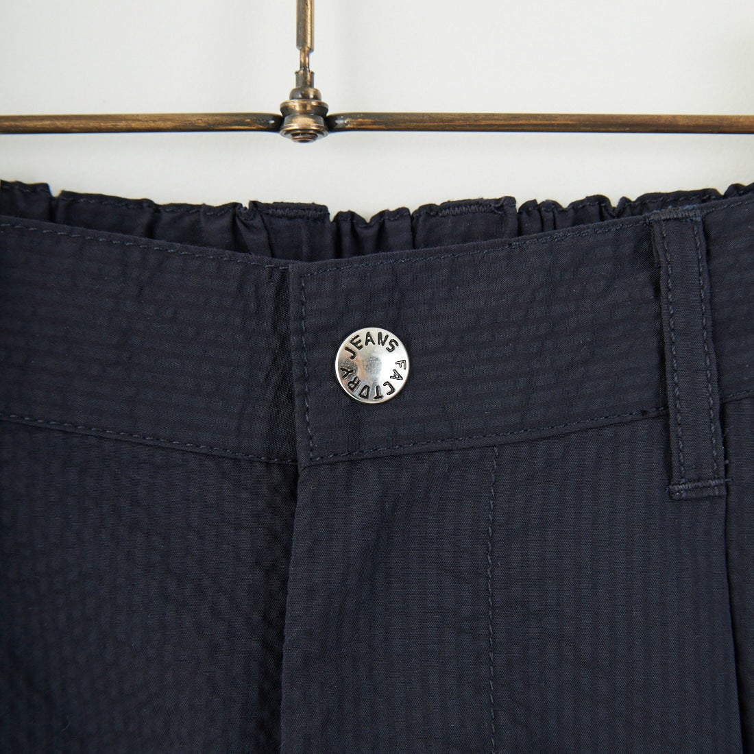 Jeans Factory Clothes [ジーンズファクトリークローズ] クールマックス サッカー1Pイージートラウザー [JFC-252-006] BLKｽﾄﾗｲﾌﾟ